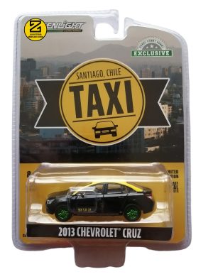 Chevrolet cruze 2013 edición taxi Santiago 1:64 Greenlight Green Machine