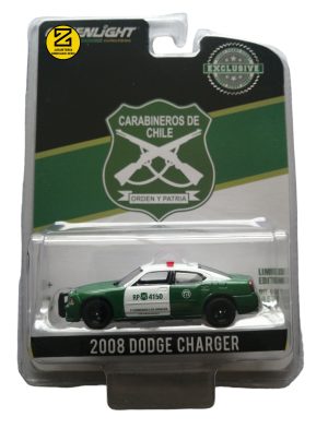 Dodge charger 2008 verde Carabineros de Chile 1:64 Greenlight