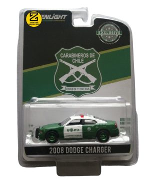 Dodge charger 2008 verde Carabineros de Chile 1:64 Greenlight Green Machine
