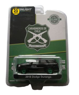 Dodge durango 2018 Carabineros de Chile 1:64 Greenlight Green Machine