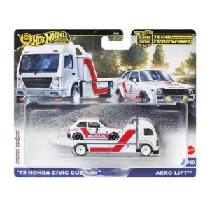 Team Transport '73 Honda Civic Custom - Aero Lift Team Hot Wheels 1:64