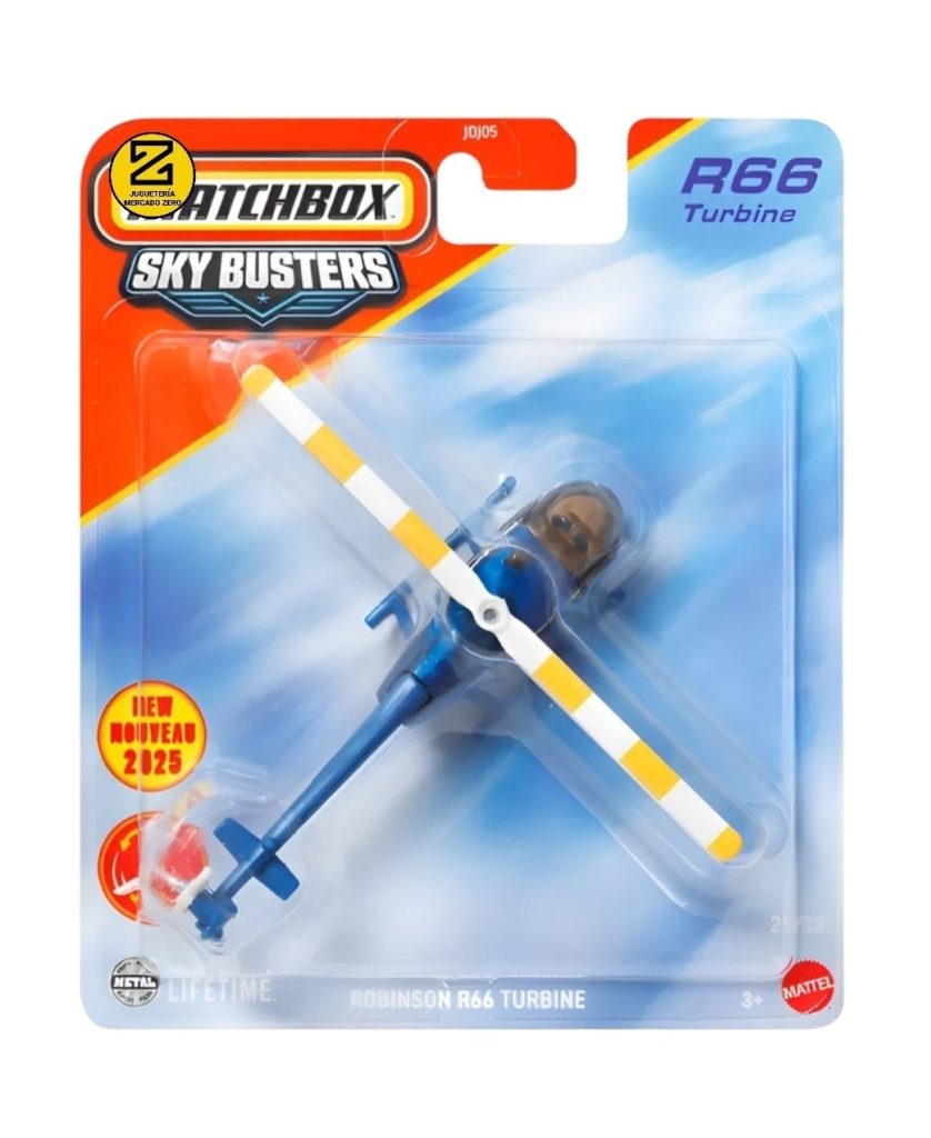 Matchbox Robinson R66 Helicoptero Robinson R66 Turbine Sky Busters Matchbox – Juguetería ...