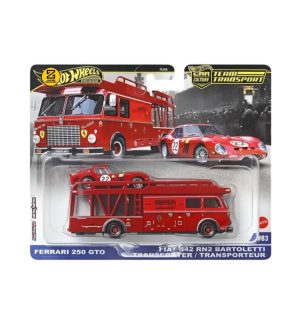 Team Transport Ferrari 250 GTO & Fiat Rn2 Bartoletti Hot wheels 1:64